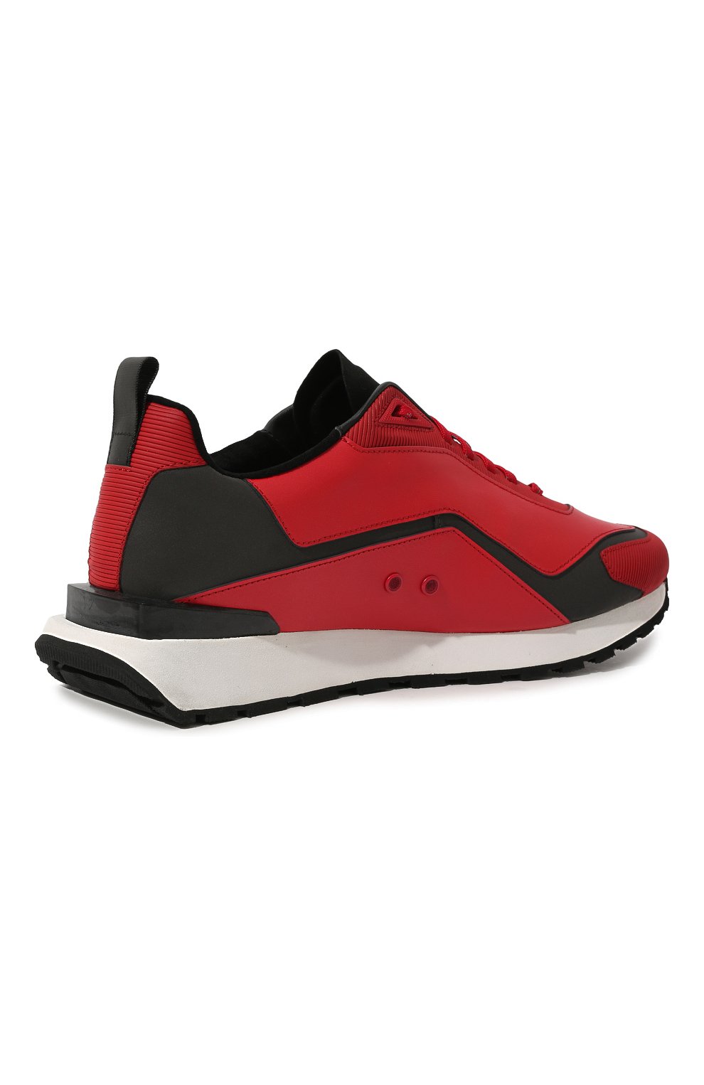 Мужские комбинированные кроссовки HUGO красного цвета, арт. 50464641 | Фото 5 (Материал внешний: Кожа; Стили: Классический; Материал утеплителя: Без утеплителя; Материал внутренний: Текстиль)