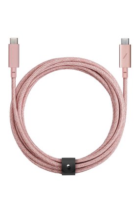 Кабель belt cable type-c usb-c NATIVE UNION розового цвета, арт. BELT-C-ROS-PRO-NP | Фото 1