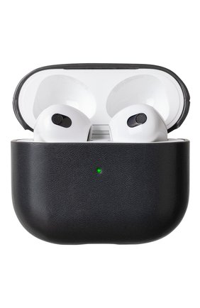 Кожаный чехол для airpods 3 NATIVE UNION черного цвета по цене 4990 руб., арт. APCSE-LTHR-BLK-V2 | Фото 3 Кожаный чехол для airpods 3 NATIVE UNION черного цвета, арт. APCSE-LTHR-BLK-V2 | Фото 3 (Женское Кросс-КТ: Кожа AirPods)