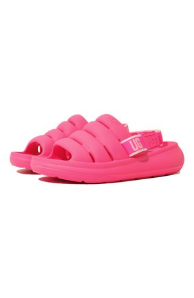Женские сандалии UGG розового цвета, арт. 1126811_TYPN | Фото 1 (Материал внешний: Текстиль)