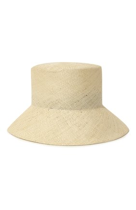 Женская шляпа panama COCOSHNICK HEADDRESS бежевого цвета, арт. panamastraw | Фото 1 (Материал: Растительное волокно)