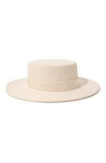 Женская шляпа kanotie COCOSHNICK HEADDRESS молочного цвета, арт. kanotiemedbasic | Фото 1 (Материал: Текстиль, Шерсть)
