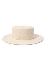 Женская шляпа kanotie COCOSHNICK HEADDRESS молочного цвета, арт. kanotiemedbasic | Фото 3 (Материал: Текстиль, Шерсть)