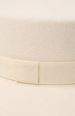 Женская шляпа kanotie COCOSHNICK HEADDRESS молочного цвета, арт. kanotiemedbasic | Фото 4 (Материал: Текстиль, Шерсть)