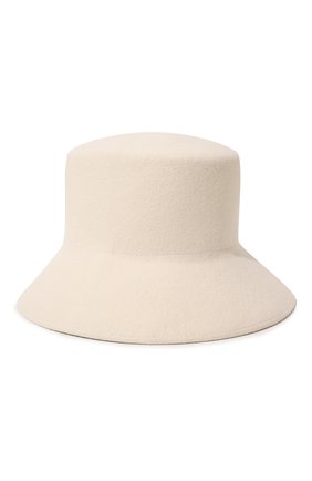 Женская шляпа panama COCOSHNICK HEADDRESS белого цвета, арт. panamabasic | Фото 1 (Материал: Шерсть, Текстиль)