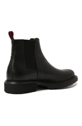 Мужские кожаные челси HUGO черного цвета, арт. 50464161 | Фото 5 (Материал внешний: Кожа; Материал утеплителя: Без утеплителя; Мужское Кросс-КТ: Сапоги-обувь, Челси-обувь)
