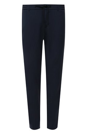 Мужские шерстяные брюки BERWICH темно-синего цвета, арт. SPIAGGIA/MZ0260B | Фото 1 (Длина (брюки, джинсы): Стандартные; Материал внешний: Шерсть; Материал подклада: Купро; Случай: Повседневный; Стили: Кэжуэл)