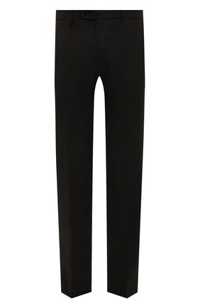 Мужские шерстяные брюки BERWICH темно-коричневого цвета, арт. SC/1 ALC/VB101 | Фото 1 (Материал внешний: Шерсть; Длина (брюки, джинсы): Стандартные; Случай: Повседневный; Материал подклада: Купро; Стили: Кэжуэл)