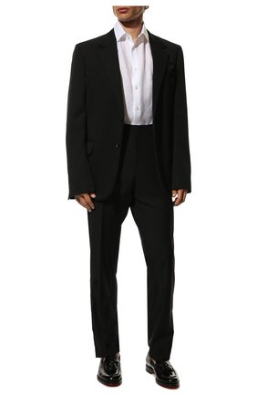Мужские кожаные лоферы SANTONI черного цвета, арт. MCCG17111RB2I0BRN01 | Фото 2 (Материал внутренний: Натуральная кожа; Материал внешний: Кожа; Стили: Классический)