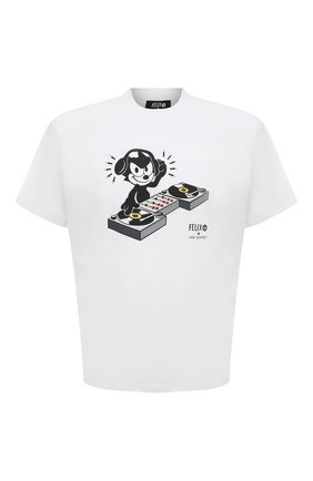 Хлопковая футболка Neil Barrett x Felix The Cat | Фото №1 Хлопковая футболка Neil Barrett x Felix The Cat | Фото №1
