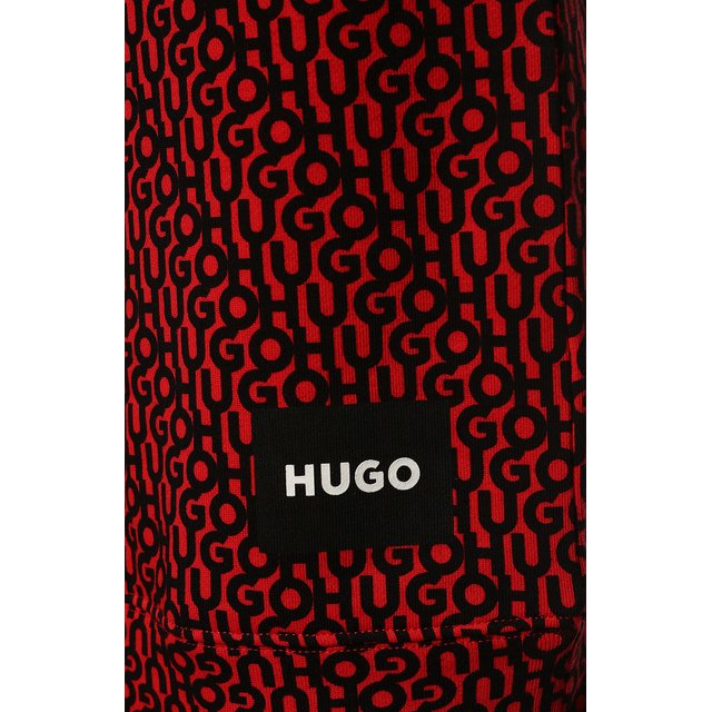 Хлопковый свитшот HUGO 50472771, цвет красный, размер 46 - фото 5