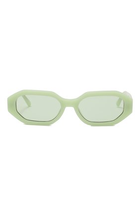 Женские солнцезащитные очки THE ATTICO зеленого цвета, арт. ATTIC014C6 SUN | Фото 3 (Тип очков: С/з; Оптика Гендер: оптика-женское; Очки форма: Овальные)