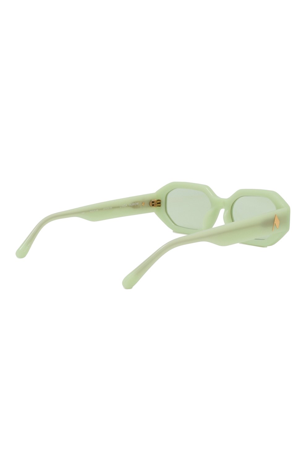 Женские солнцезащитные очки THE ATTICO зеленого цвета, арт. ATTIC014C6 SUN | Фото 4 (Тип очков: С/з; Оптика Гендер: оптика-женское; Очки форма: Овальные)