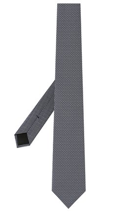 Мужской галстук BOSS темно-синего цвета, арт. 50475667 | Фото 3 (Принт: С принтом; Материал: Текстиль, Шелк, Синтетический материал)