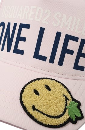 Мужской хлопковая бейсболка dsquared2 x smiley DSQUARED2 светло-розового цвета по цене 26200 руб., арт. BCM0577 05C05350 | Фото 4 Мужской хлопковая бейсболка dsquared2 x smiley DSQUARED2 светло-розового цвета, арт. BCM0577 05C05350 | Фото 4 (Материал: Текстиль, Хлопок)
