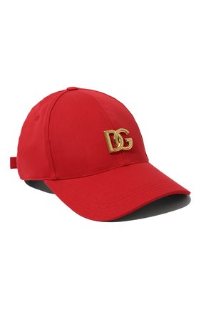 Мужской хлопковая бейсболка DOLCE & GABBANA красного цвета по цене 35650 руб., арт. GH590A/GF091 | Фото 1 Мужской хлопковая бейсболка DOLCE & GABBANA красного цвета, арт. GH590A/GF091 | Фото 1 (Материал: Текстиль, Хлопок)