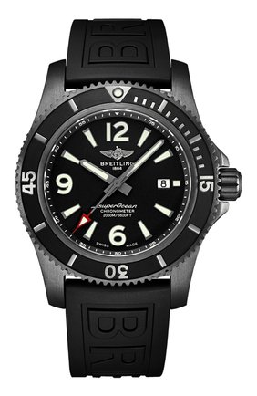 Мужские часы superocean ii automatic 46 BREITLING бесцветного цвета, арт. M17368B71B1S2 | Фото 1 (Механизм: Автомат; Цвет циферблата: Чёрный; Материал корпуса: Сталь)