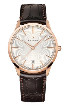 Мужские часы classic ZENITH бесцветного цвета, арт. 18.3100.670/01.C920 | Фото 1 (Механизм: Автомат; Материал корпуса: Розовое золото; Цвет циферблата: Серебристый)