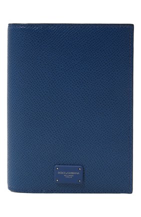 Мужской кожаная обложка для паспорта DOLCE & GABBANA синего цвета по цене 22550 руб., арт. BP2215/AZ602 | Фото 1 Мужской кожаная обложка для паспорта DOLCE & GABBANA синего цвета, арт. BP2215/AZ602 | Фото 1 (Материал: Натуральная кожа; Кросс-КТ: футляры для документов)