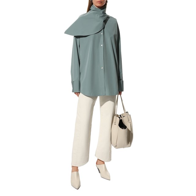 фото Брюки из хлопка и льна jil sander