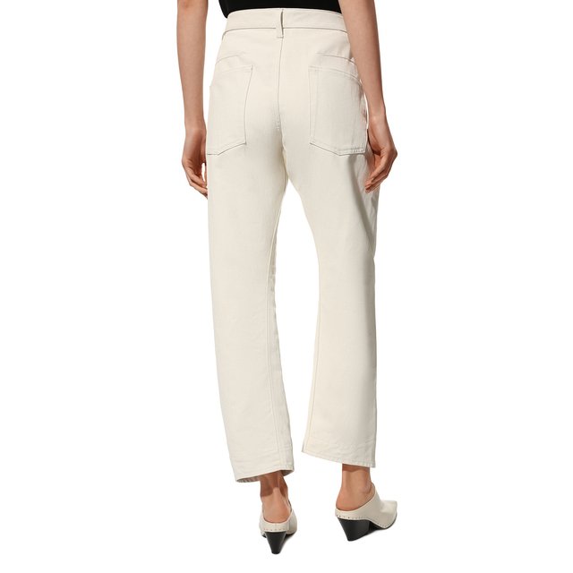 фото Брюки из хлопка и льна jil sander