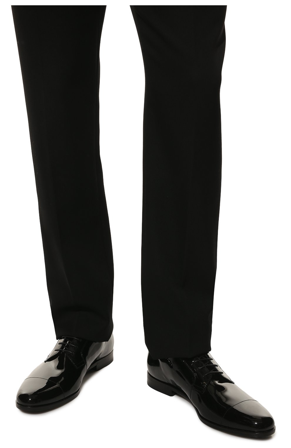 Мужские кожаные дерби HUGO черного цвета, арт. 50464136 | Фото 3 (Материал внешний: Кожа; Стили: Классический; Мужское Кросс-КТ: Вечерняя обувь)