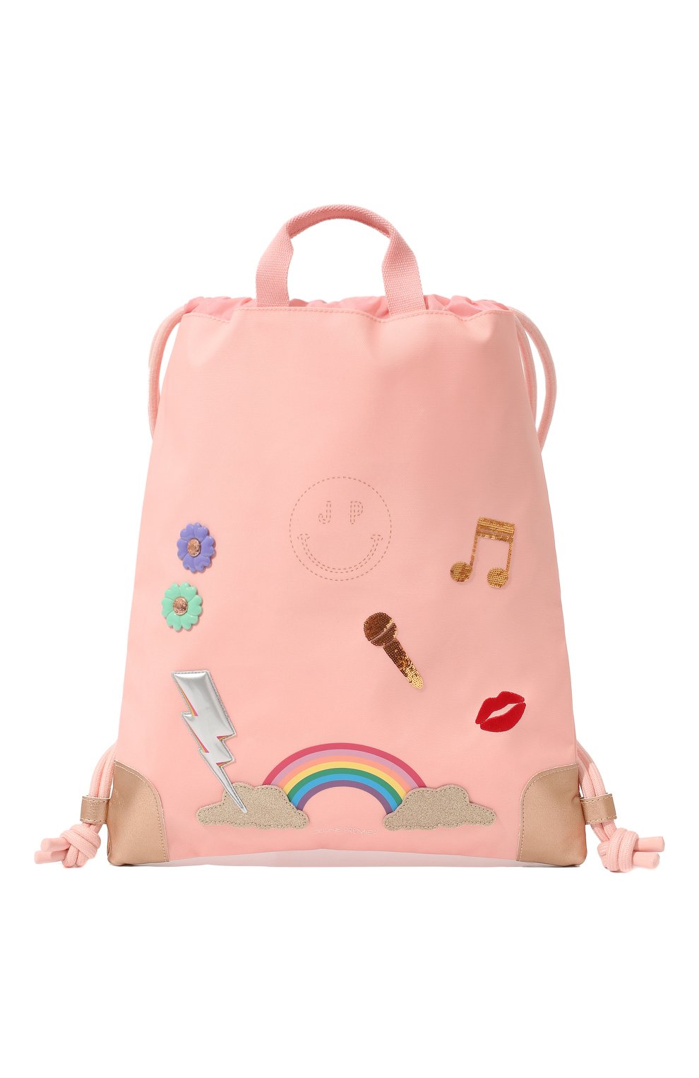 Детская сумка-рюкзак JEUNE PREMIER розового цвета, арт. CI022159 | Фото 1 (Материал: Текстиль)