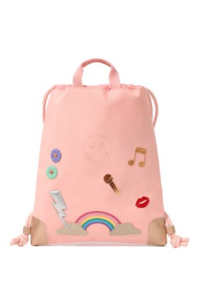 Детская сумка-рюкзак JEUNE PREMIER розового цвета, арт. CI022159 | Фото 1 (Материал: Текстиль)