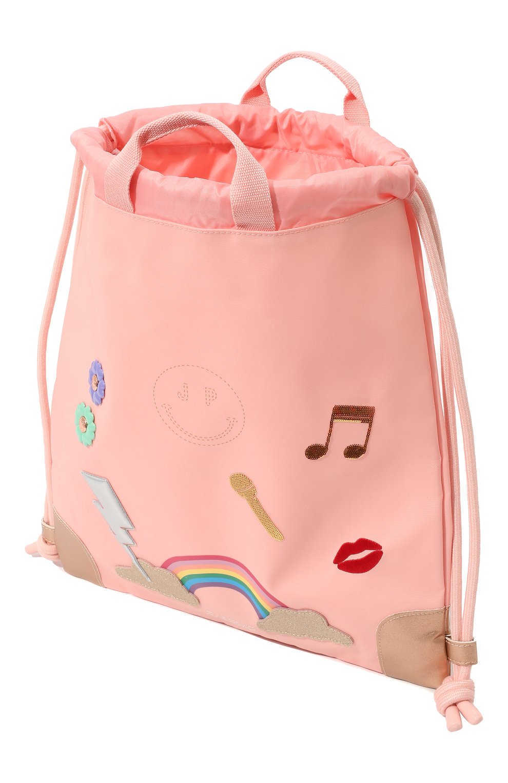 Детская сумка-рюкзак JEUNE PREMIER розового цвета, арт. CI022159 | Фото 3 (Материал: Текстиль)