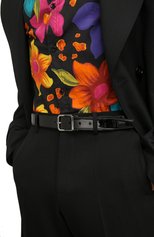 Мужской кожаный ремень DOLCE & GABBANA черного цвета, арт. BC4703/A1153 | Фото 2 (Материал: Натуральная кожа; Случай: Формальный)