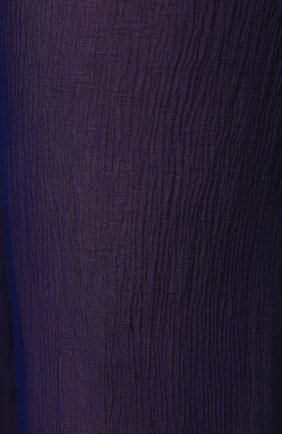 Женские шелковые брюки DRIES VAN NOTEN сиреневого цвета, арт. 221-010900-4276 | Фото 5 (Длина (брюки, джинсы): Удлиненные; Материал внешний: Шелк; Женское Кросс-КТ: Брюки-одежда; Силуэт Ж (брюки и джинсы): Расклешенные; Стили: Романтичный)