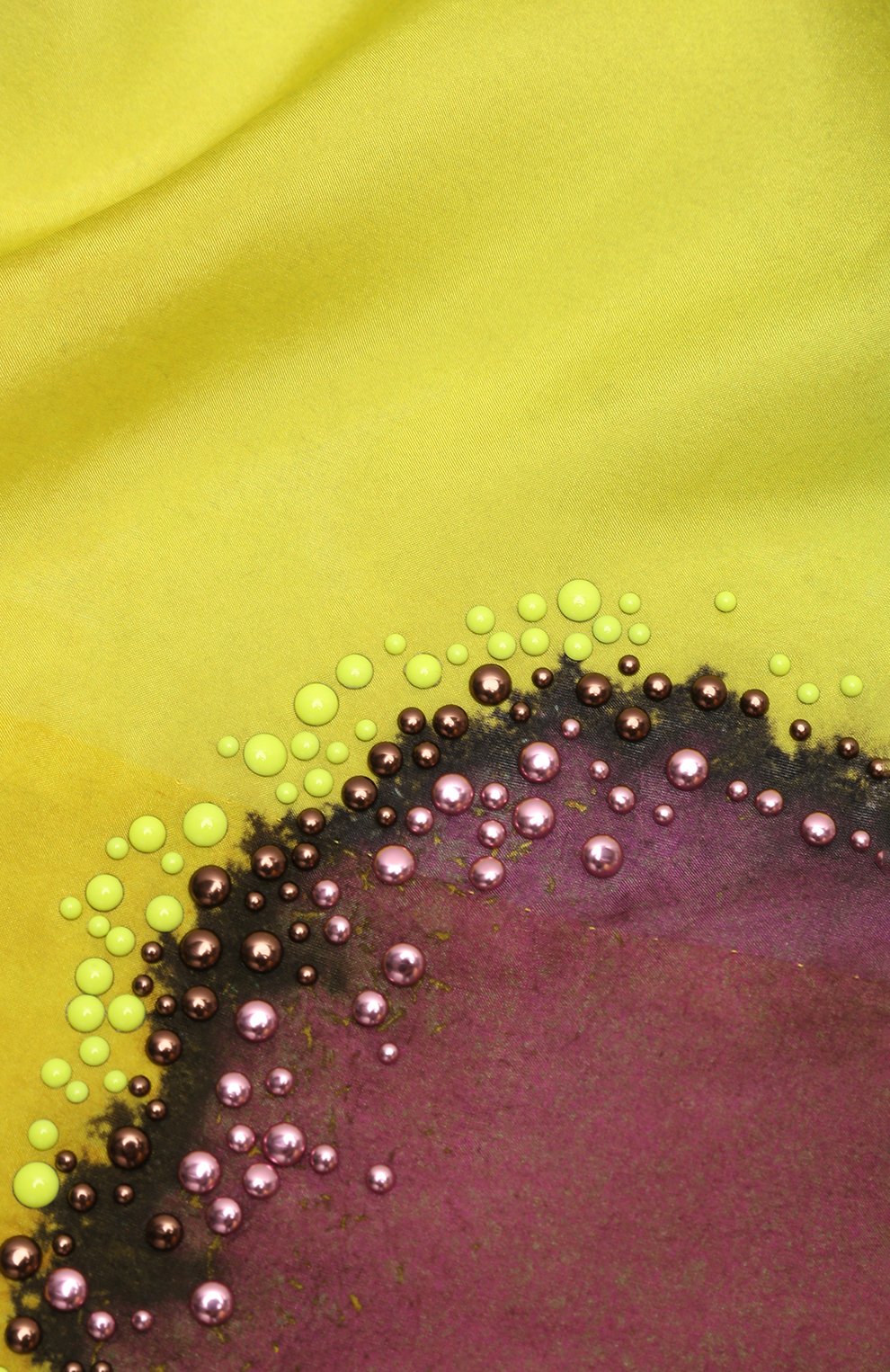 Женский шелковый платок DRIES VAN NOTEN разноцветного цвета, арт. 221-011306-4350 | Фото 3 (Материал: Текстиль, Шелк)