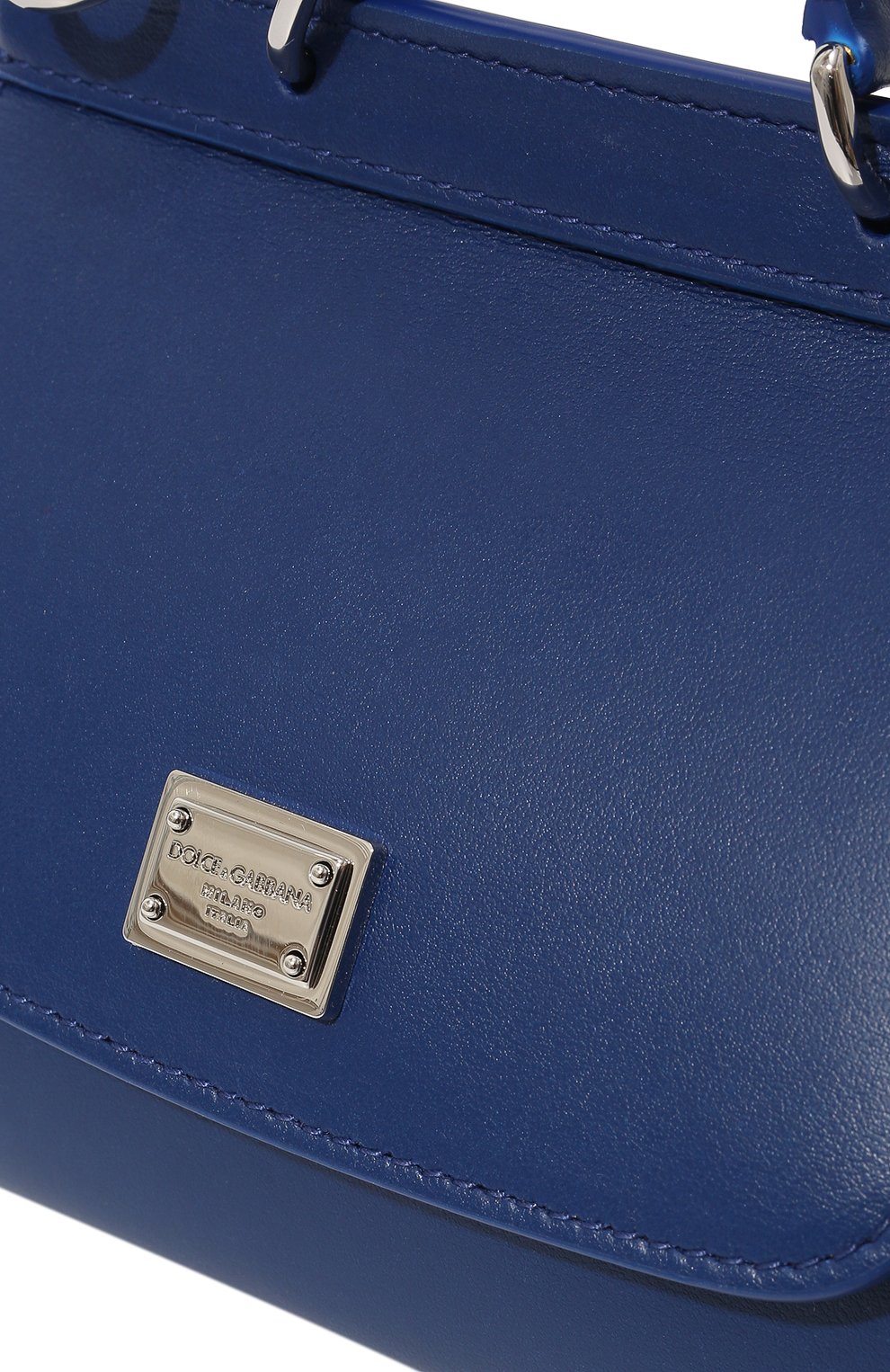 Детская кожаная сумка DOLCE & GABBANA синего цвета, арт. EB0003/AW576 | Фото 2 (Материал: Натуральная кожа)