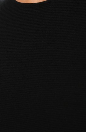 Женский топ GIORGIO ARMANI темно-синего цвета, арт. 8NAM32/AM05Z | Фото 5 (Рукава: Короткие; Материал внешний: Синтетический материал, Вискоза; Длина (для топов): Стандартные; Стили: Кэжуэл)