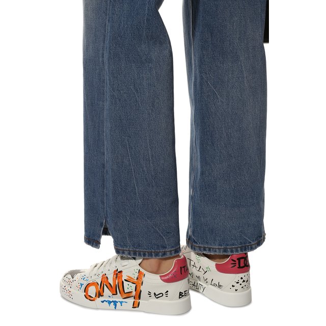 фото Кожаные кеды portofino light dolce & gabbana