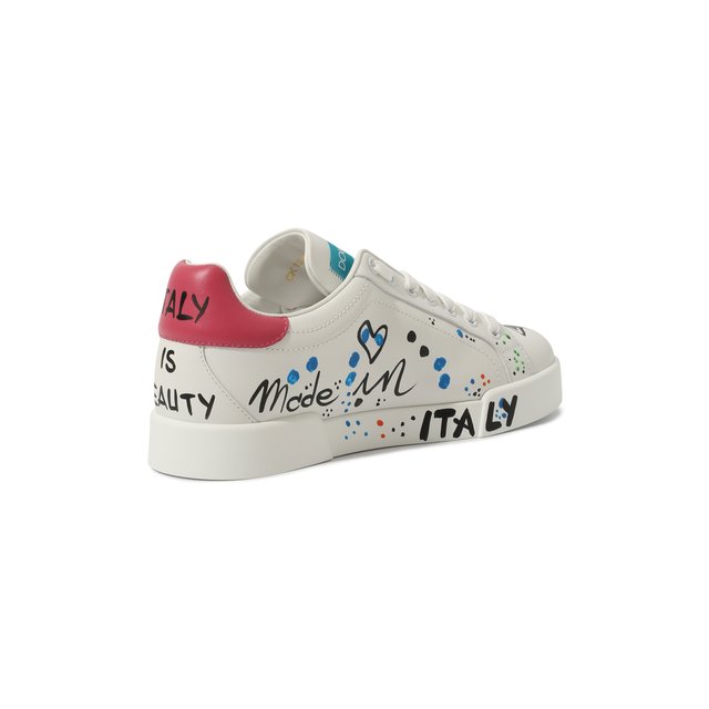 фото Кожаные кеды portofino light dolce & gabbana