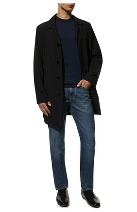 Мужские кожаные кроссовки BOSS черного цвета, арт. 50469928 | Фото 2 (Материал внешний: Кожа; Стили: Классический; Материал утеплителя: Без утеплителя)