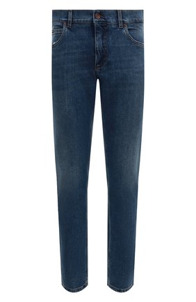 Мужские джинсы DOLCE & GABBANA синего цвета, арт. GYJCCD/G8FS5 | Фото 1 (Материал внешний: Хлопок, Деним; Длина (брюки, джинсы): Стандартные; Кросс-КТ: Деним; Силуэт М (брюки): Прямые; Стили: Кэжуэл)