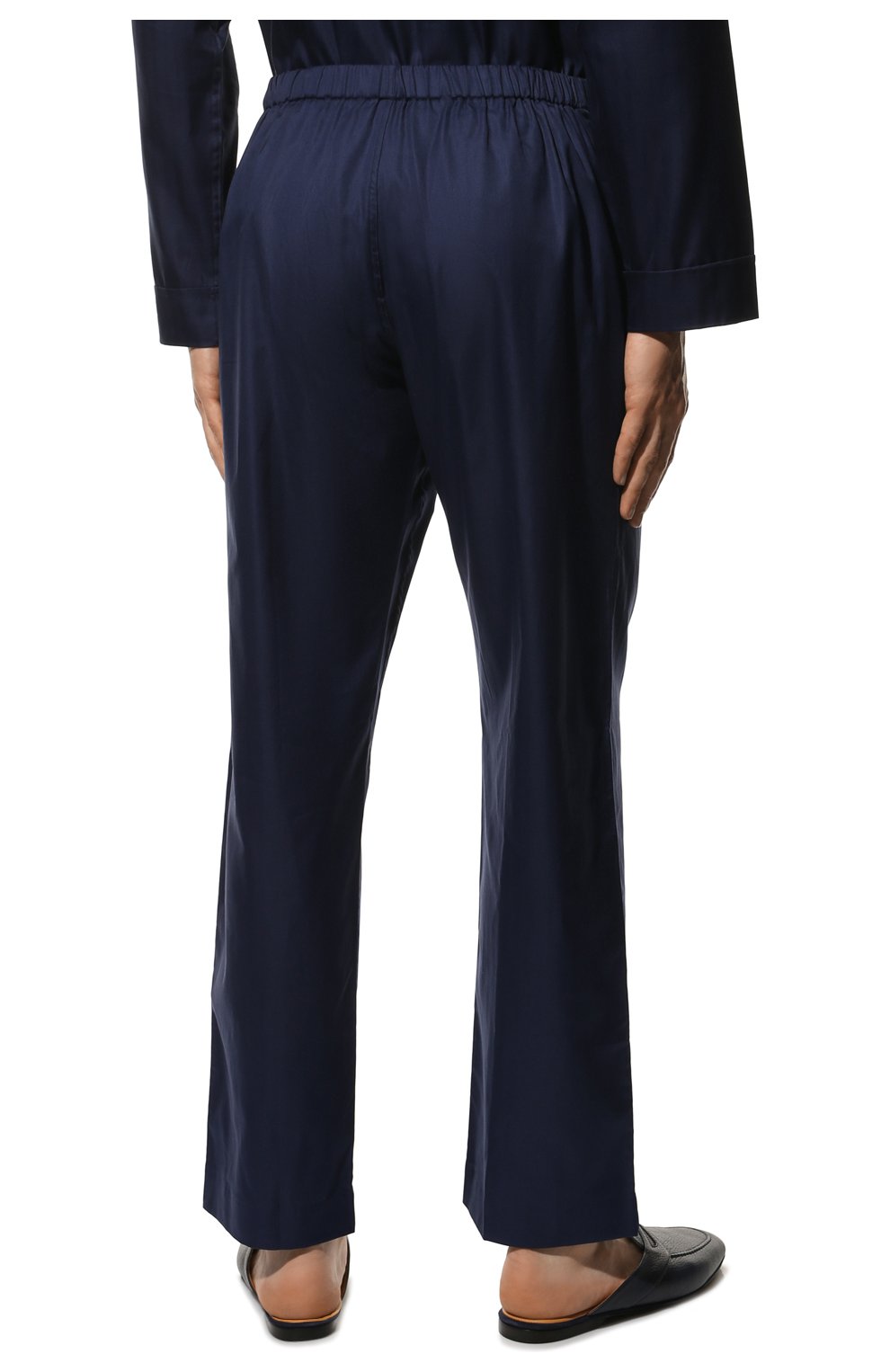 Мужская хлопковая пижама ROBERTO RICETTI темно-синего цвета, арт. PIGIAMA VENEZIA LUNG0/CR962 | Фото 6 (Рукава: Длинные; Длина (брюки, джинсы): Стандартные; Кросс-КТ: домашняя одежда; Длина (для топов): Стандартные; Материал внешний: Хлопок)