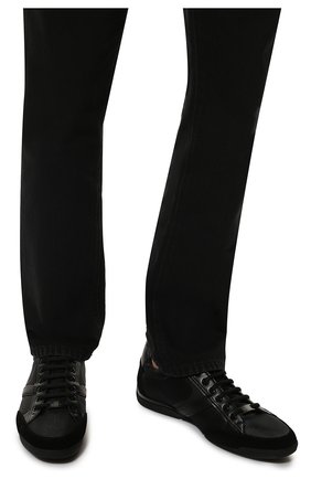 Мужские текстильные кроссовки BOSS черного цвета, арт. 50471235 | Фото 3 (Материал внешний: Текстиль; Стили: Классический; Материал утеплителя: Без утеплителя; Материал внутренний: Текстиль)