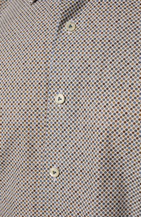 Мужская хлопковая рубашка VAN LAACK серого цвета, арт. RET-SF05W/171941 | Фото 5 (Манжеты: На пуговицах; Воротник: Кент; Рукава: Длинные; Рубашки М: Regular Fit; Случай: Повседневный; Длина (для топов): Стандартные; Принт: С принтом; Материал внешний: Хлопок; Стили: Кэжуэл)