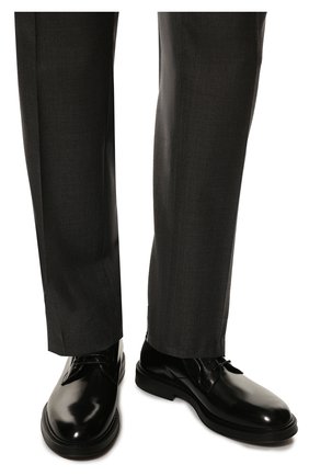 Мужские кожаные дерби H`D`S`N BARACCO черного цвета, арт. 82200.P.0* | Фото 3 (Материал внешний: Кожа; Материал внутренний: Натуральная кожа; Стили: Классический)