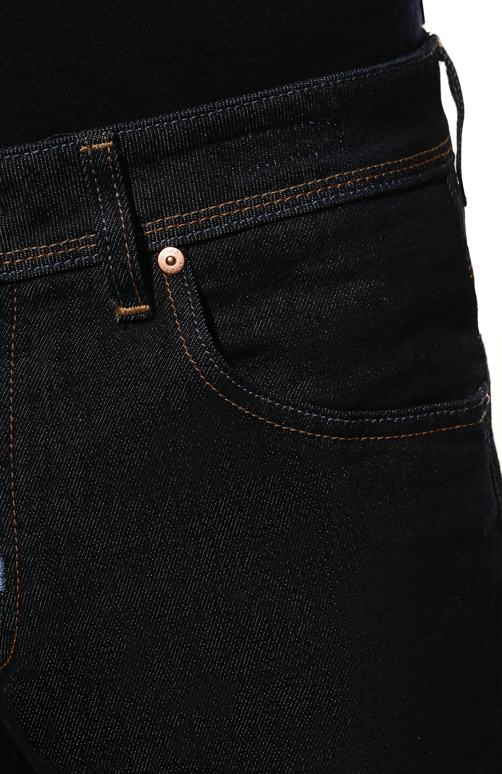 Мужские джинсы JACOB COHEN темно-синего цвета, арт. U Q M06 39 S 3678/001D | Фото 5 (Силуэт М (брюки): Прямые; Кросс-КТ: Деним; Длина (брюки, джинсы): Стандартные; Материал внешний: Хлопок, Деним; Стили: Минимализм)