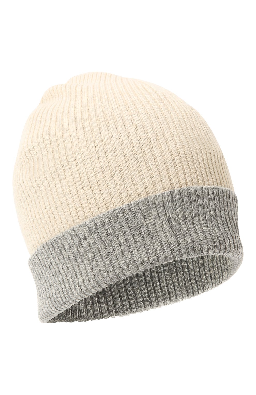 Мужская кашемировая шапка BRUNELLO CUCINELLI кремвого цвета, арт. M2293600 | Фото 1 (Материал: Текстиль, Кашемир, Шерсть; Кросс-КТ: Трикотаж)
