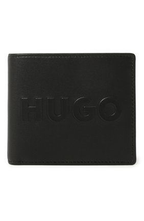 Мужской кожаное портмоне HUGO черного цвета, арт. 50470732 | Фото 1 (Материал: Натуральная кожа)
