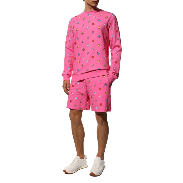 Хлопковый свитшот Moschino A1710/2330, цвет розовый, размер 48 A1710/2330 - фото 2