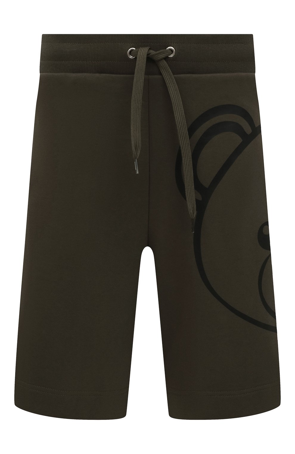 Мужские хлопковые домашние шорты MOSCHINO темно-зеленого цвета, арт. A4314/8121 | Фото 1 (Кросс-КТ: домашняя одежда; Материал внешний: Хлопок)