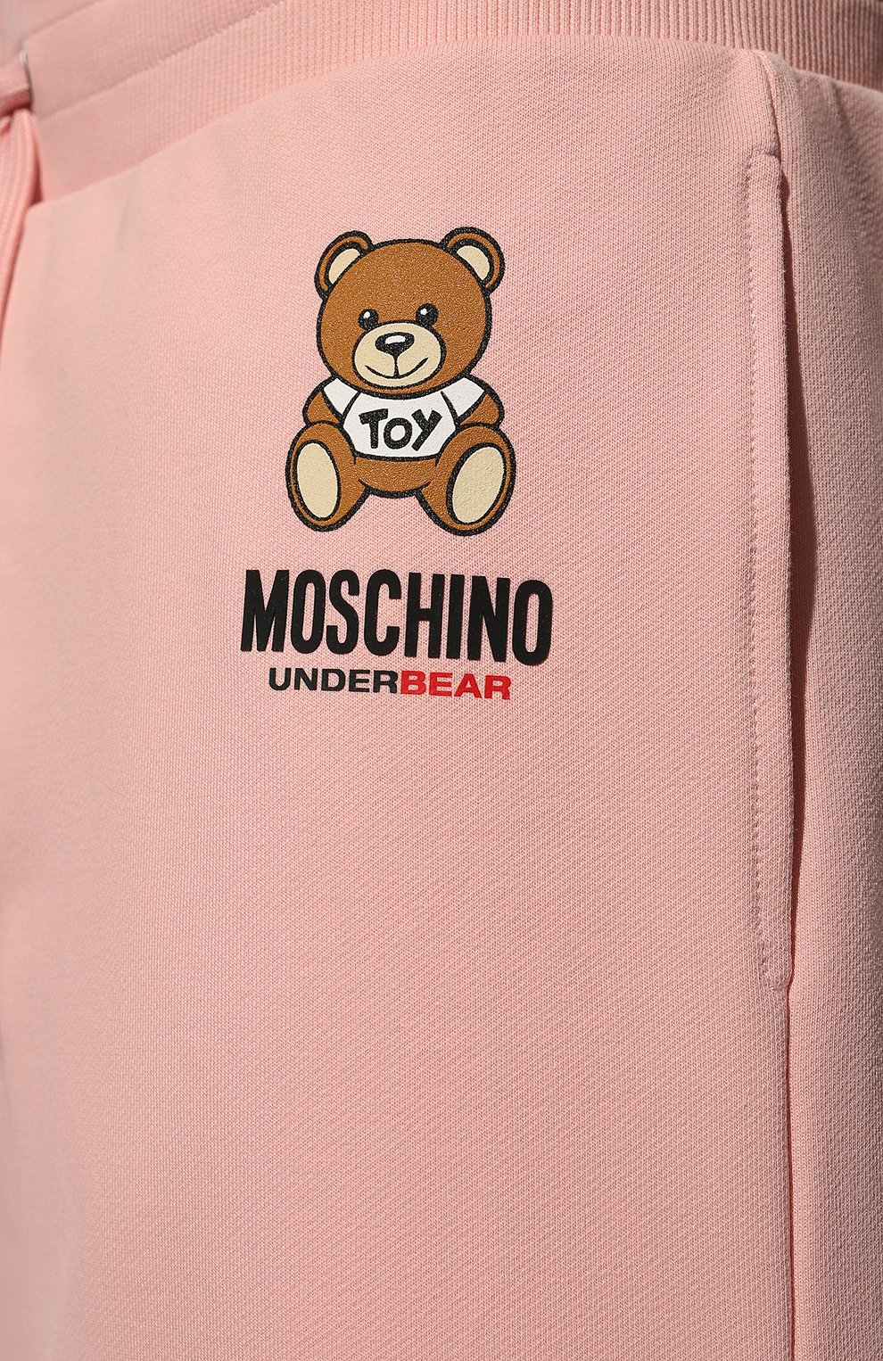 Мужские хлопковые домашние шорты MOSCHINO розового цвета, арт. A4325/8102 | Фото 5 (Кросс-КТ: домашняя одежда; Материал внешний: Хлопок)