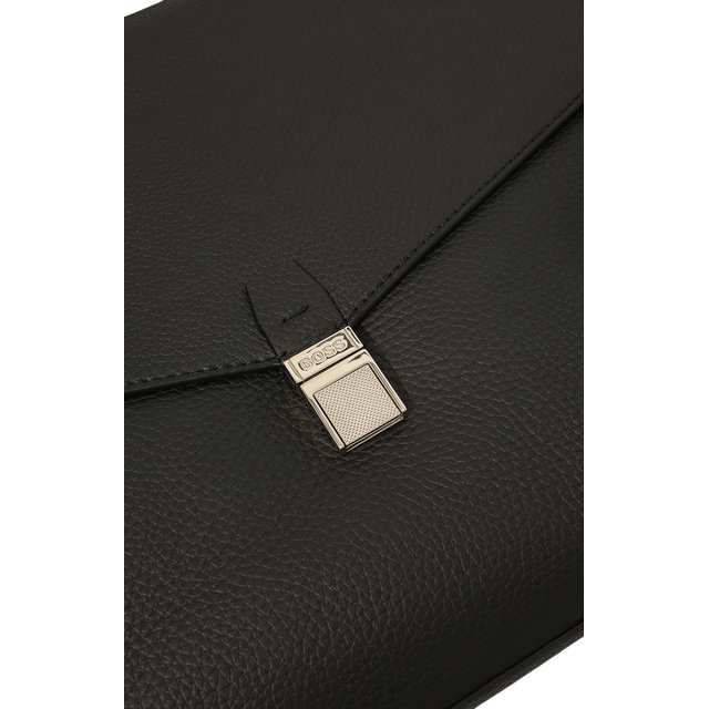 Кожаный портфель BOSS 50466664, цвет чёрный, размер NS - фото 3