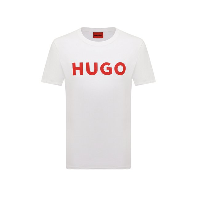 фото Хлопковая футболка hugo